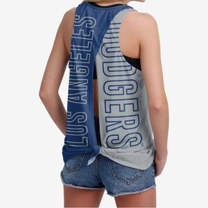 Los Angeles Dodgers Womens Tie-Breaker Sleeveless Top Size Medium.